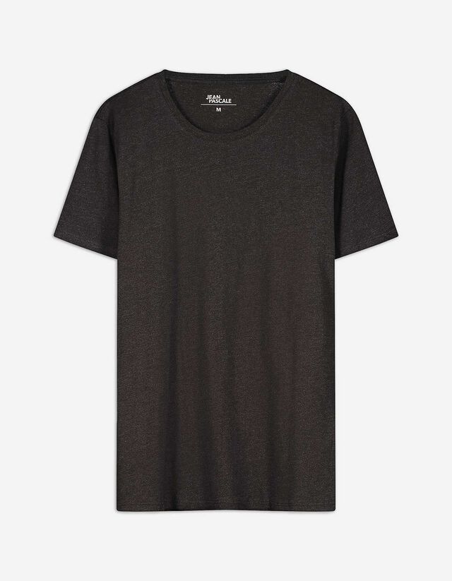 Póló - Melírozott - fekete