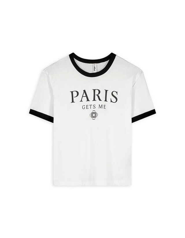 Póló - Elülső nyomtatás - feher