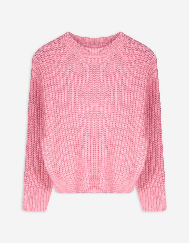 Pulóver - Durva kötésű - vilagoskek