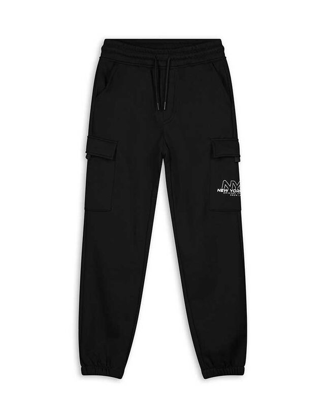 Cargo nadrág - Melegítőszövet - fekete