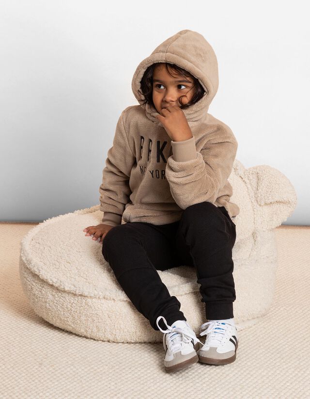 Kapucnis felső - Plüss - zöld