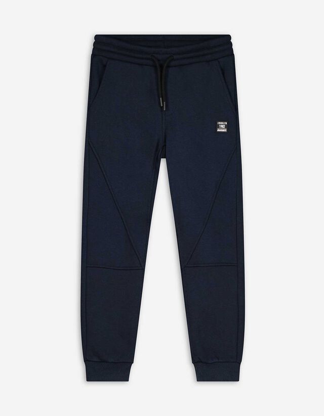 Szabadidőnadrág - Feliratos címkével - sotetkek