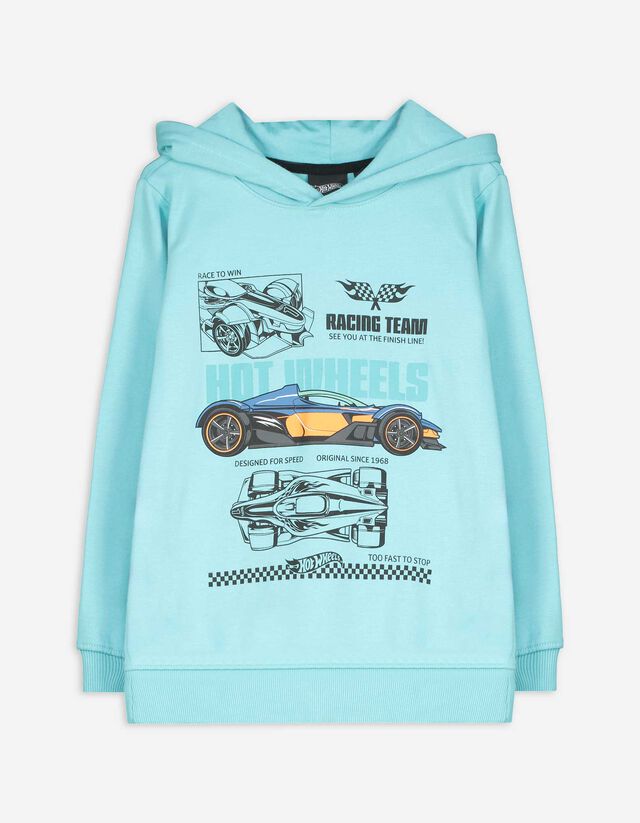 Kapucnis felső - Hot Wheels - kék