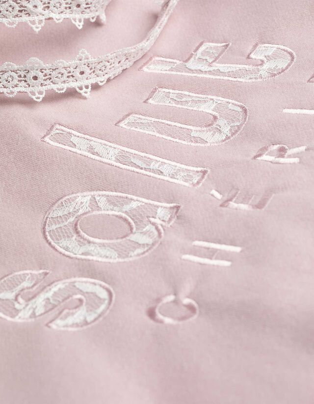 Kapucnis felső - Csipkerátéttel - szürke