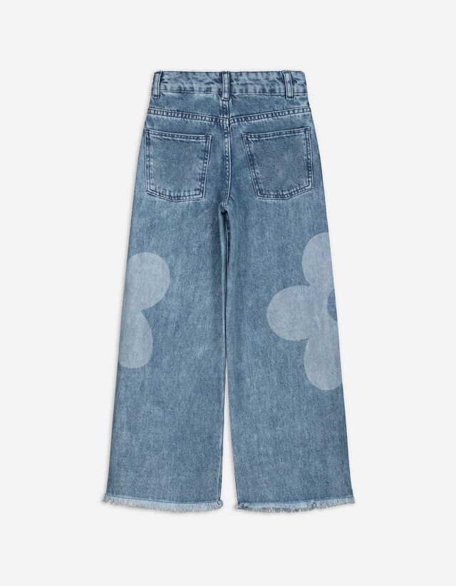 Farmernadrág - Széles szárú - kék