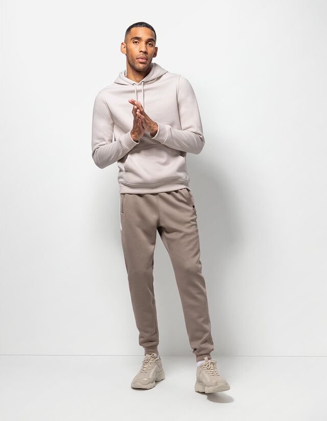 Kapucnis felső - Pamut keverék - sotetkek