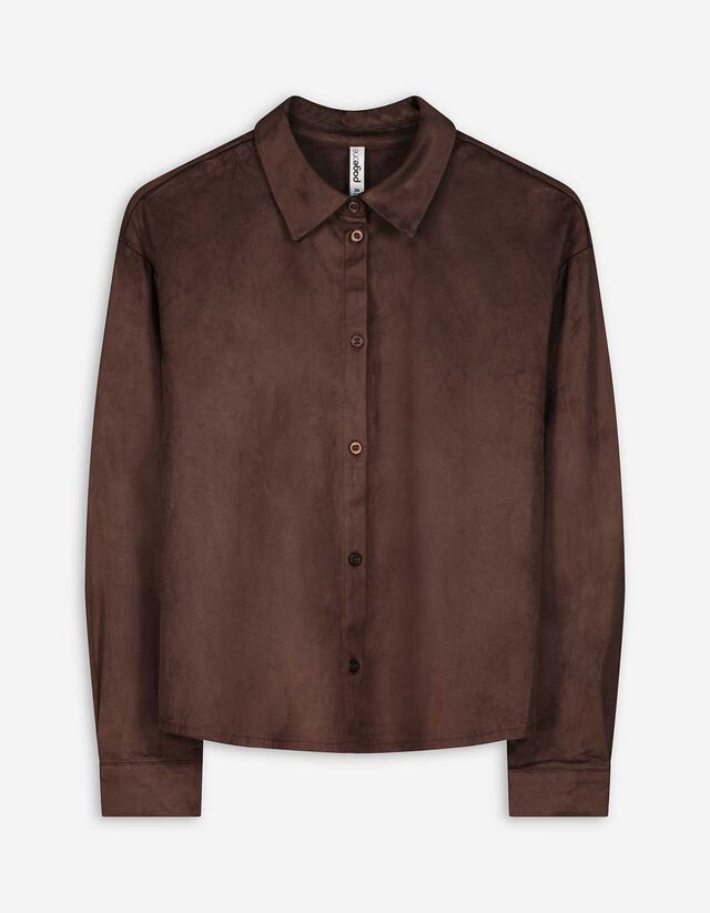 Blúz - Velúr utánzat - sötétzöld