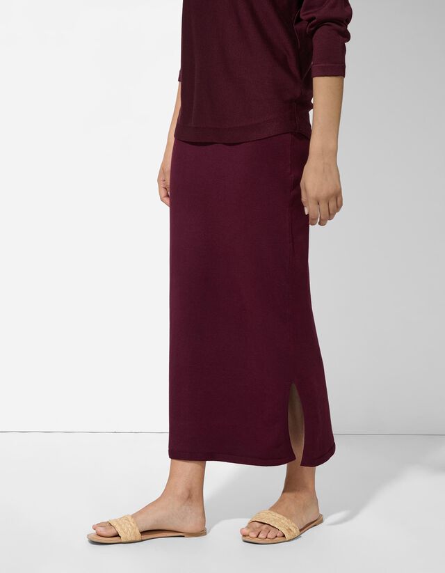 Szoknya - Viszkózkeverék - sötétszürke