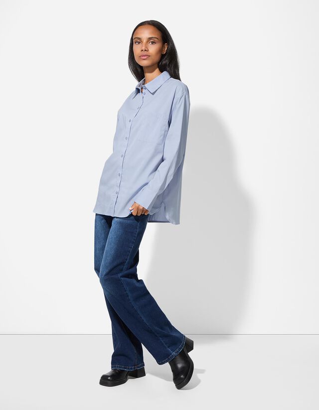 Blúz - Szőtt szövet - vilagoskek