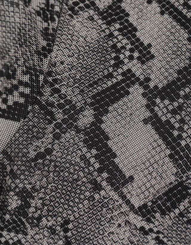 Hosszú ujjú felső - Necc - vilagos szurke