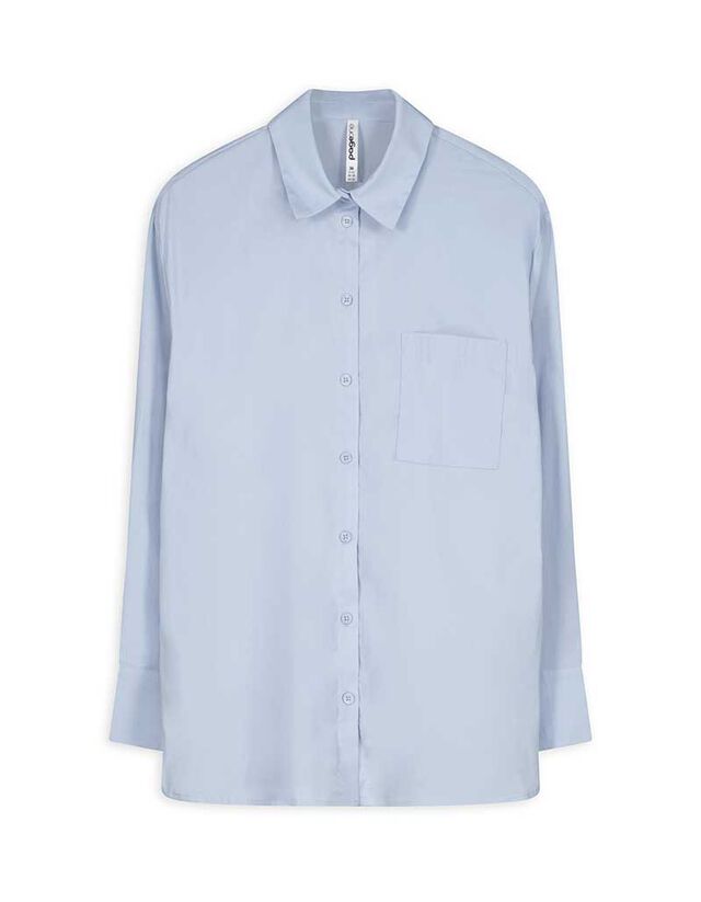 Blúz - Szőtt szövet - vilagoskek