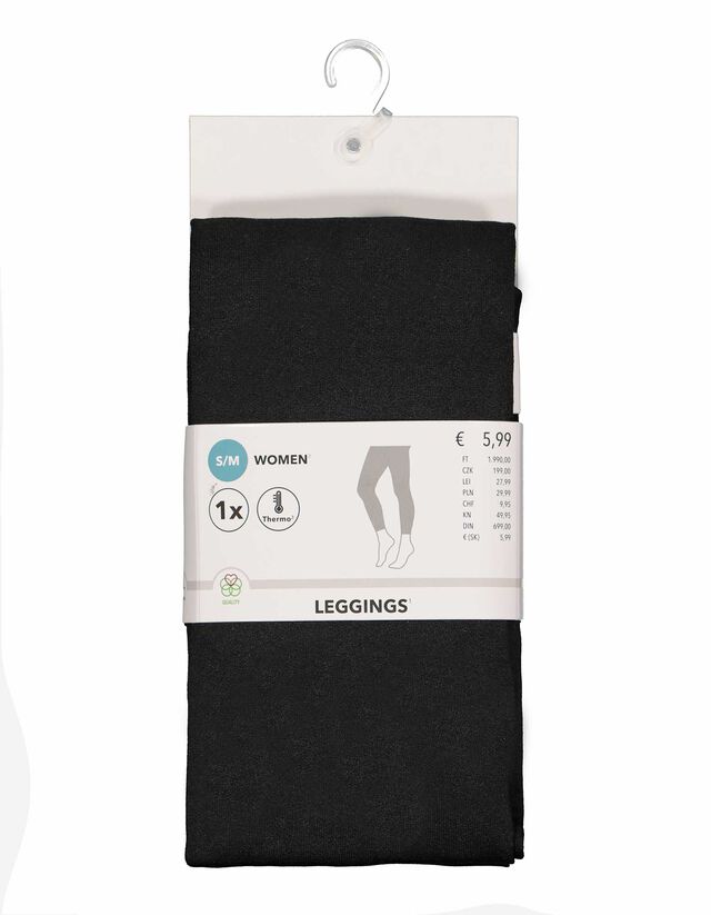 Legging - Termohatás - fekete