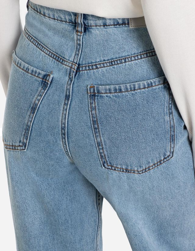 Farmernadrág - Egyenes fazon - sotetkek