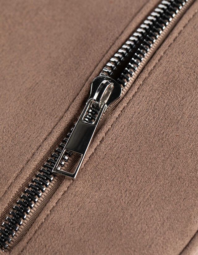 Retikül - Velúr utánzat - sötétbarna