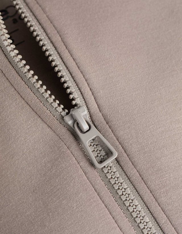 Kapucnis felső - Lélegző szövet - bézs