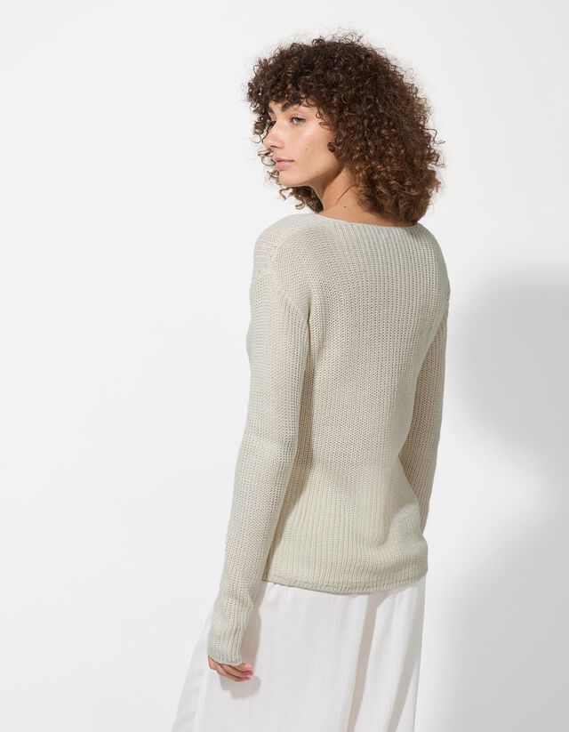 Pulóver - Egyszínű - barna