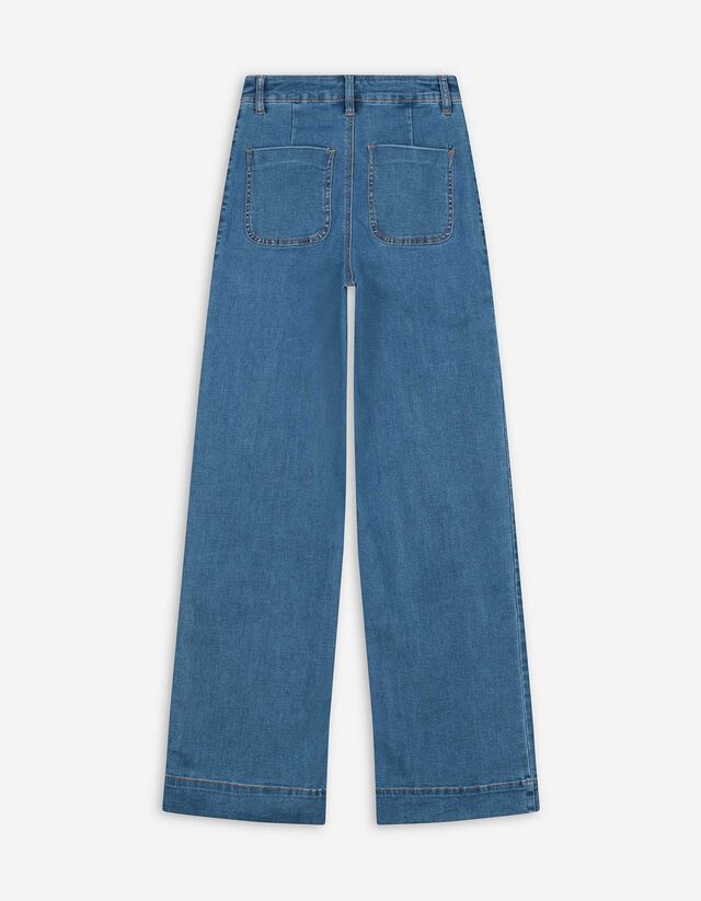 Farmernadrág - Széles fazon - kék