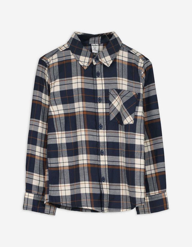 Férfi ing - Kockás - sotetkek