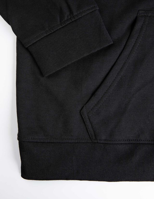 Cipzáros melegítőfelső - Zsinóros kapucni - sotetkek