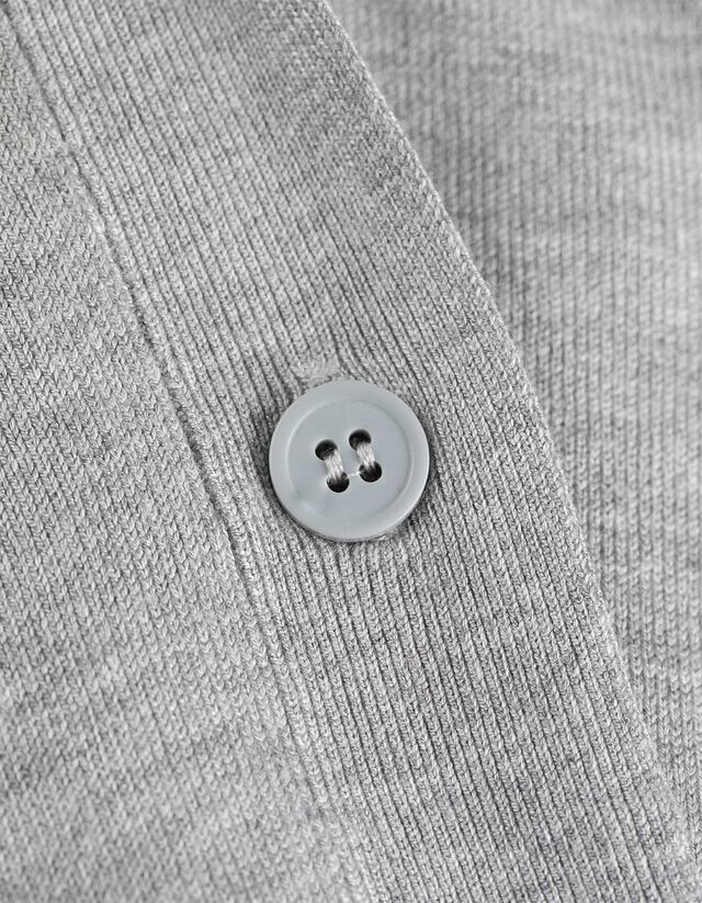 Kötött kardigán - Foltzsebek - fekete