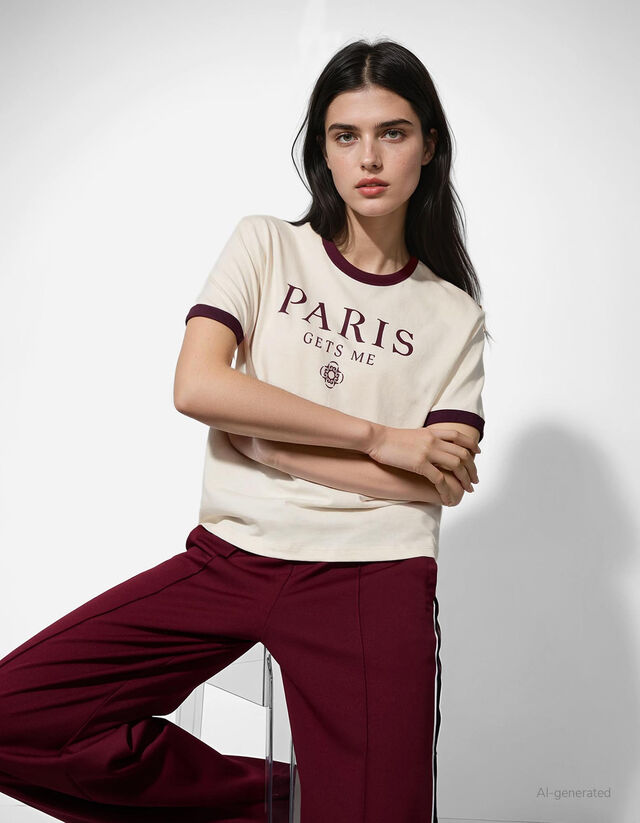 Póló - Elülső nyomtatás - feher