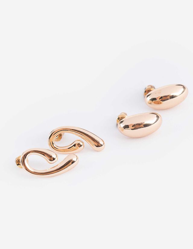 fülbevaló - 2 db-os csomag - arany