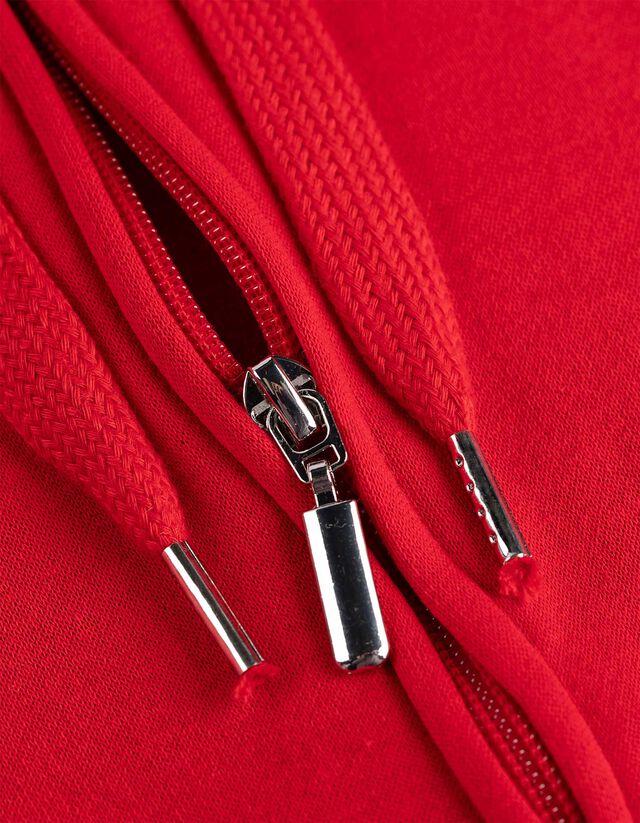 Cipzáros melegítőfelső - piros