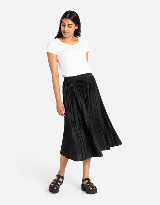 Rakott szoknya - Ráncok - feher