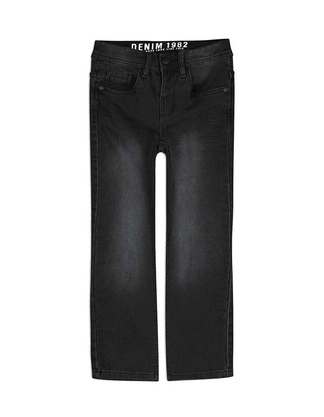 Farmernadrág - Viseltes hatás - fekete