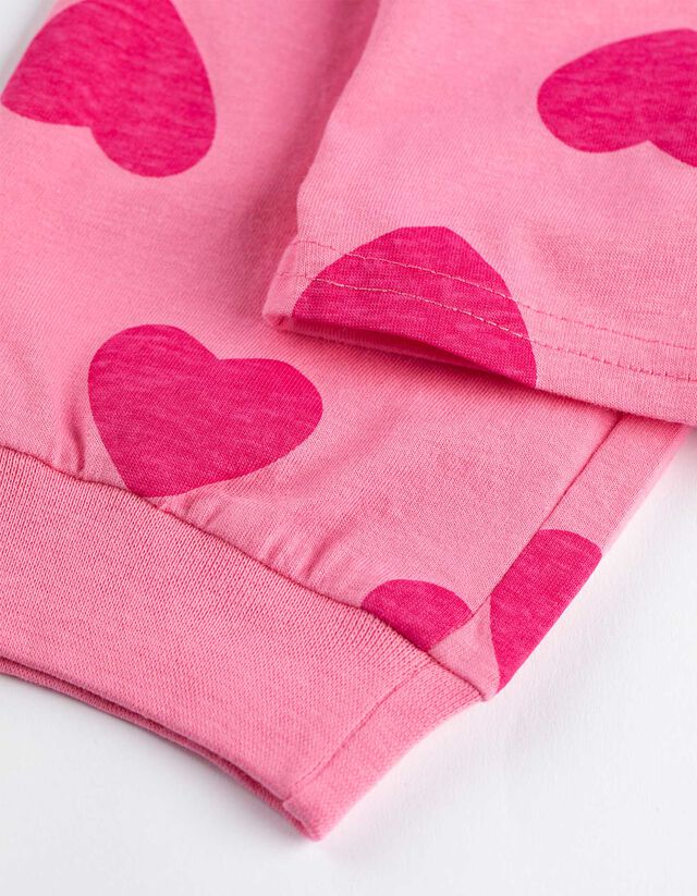 Alsó -és felsőrészből álló pizsama szett - Vegyes minta - pink