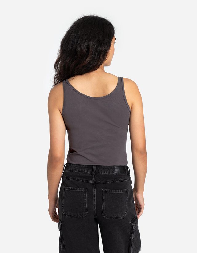 Ujjatlan felső - Sztreccs - sotetkek