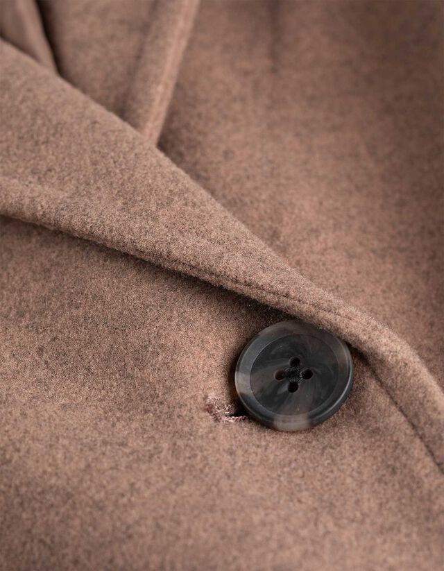 Kabát - Gyapjú megjelenés - barna