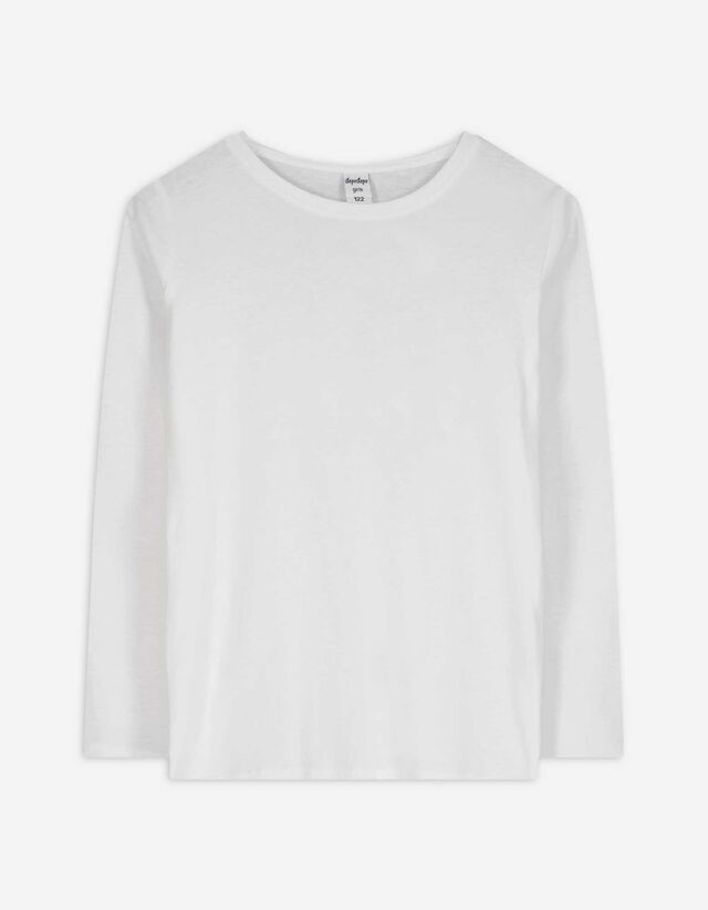 Hosszított felső - Egyszínű - feher