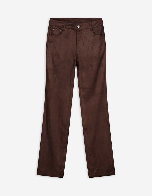 Nadrág - Enyhén bővülő fazon - sötétbarna