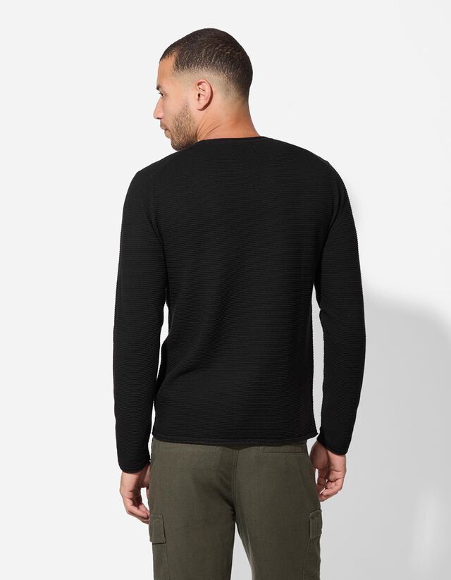 Pulóver - Kerek nyakkivágás - világos barna