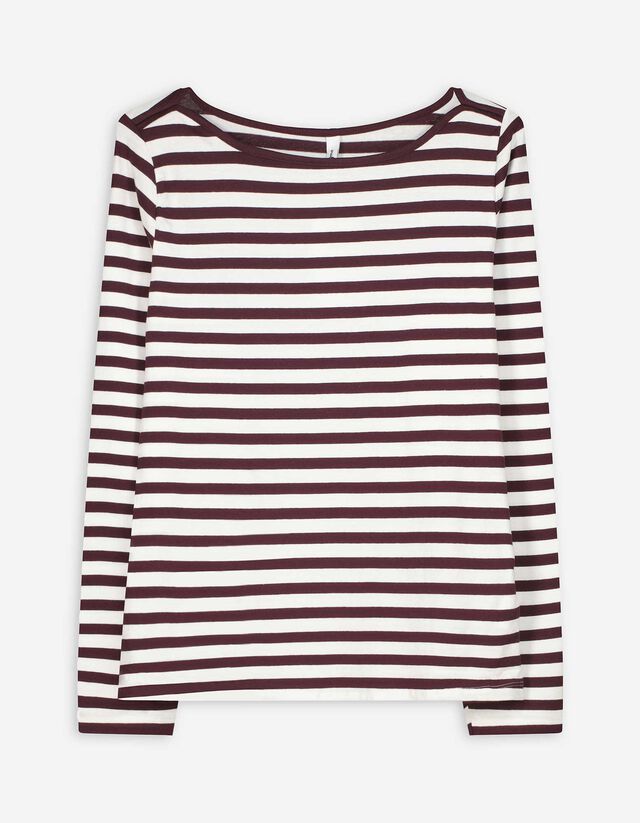 Hosszú ujjú felső - Pamut - sotetlila