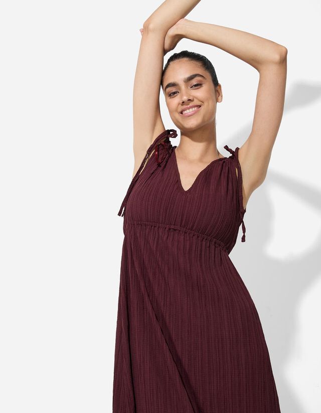 A-vonalú ruha - V-kivágás - fekete