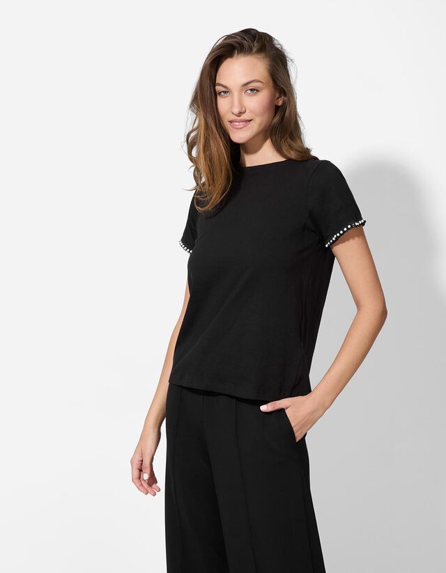 Póló - Gyöngyökkel díszítve - vilagos zold