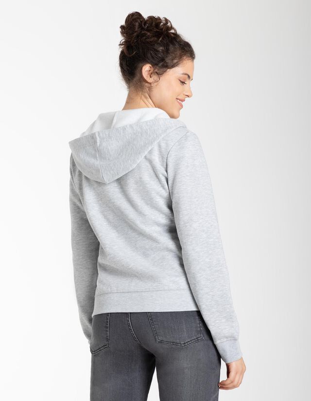 Cipzáros melegítőfelső - Kapucni - szürke
