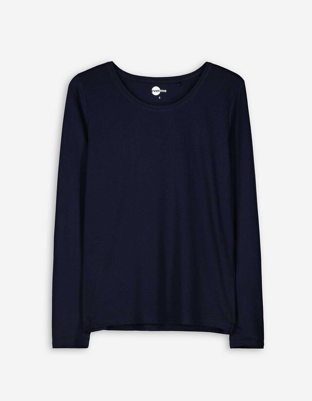 Hosszú ujjú felső - Alapvető - bézs