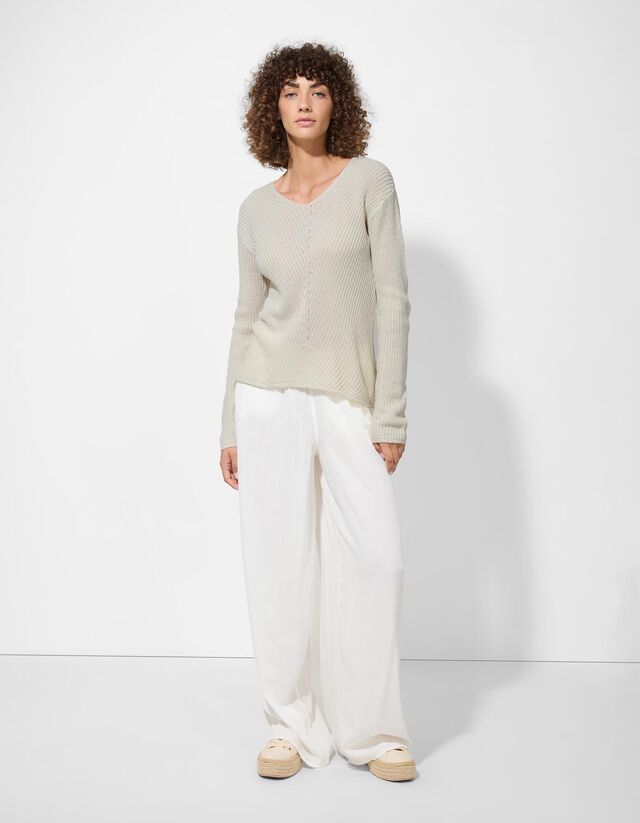 Pulóver - Egyszínű - barna