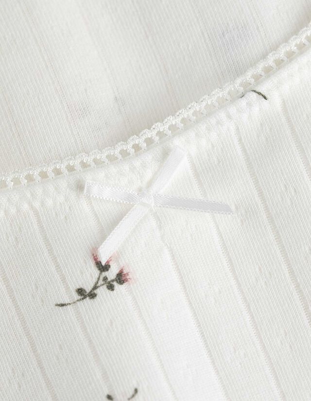 Felsőből és nadrágból álló pizsama szett - Strukturált anyag - feher