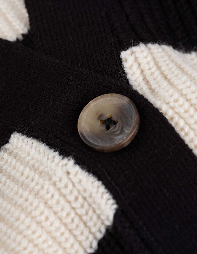 Kardigán - Csíkos - fekete