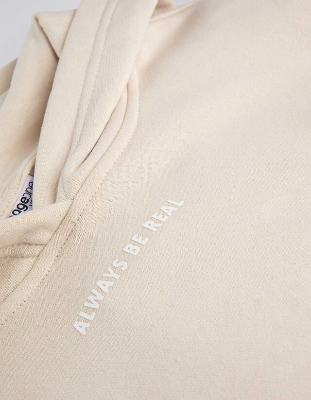 Kapucnis felső - Nyomott minta - kék