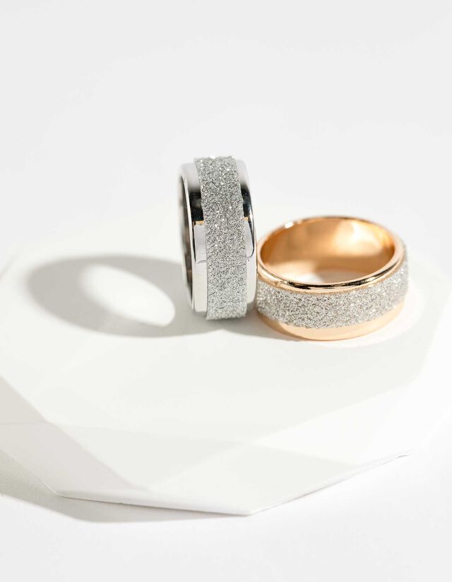 Gyűrű - 2 db-os csomag - ezust