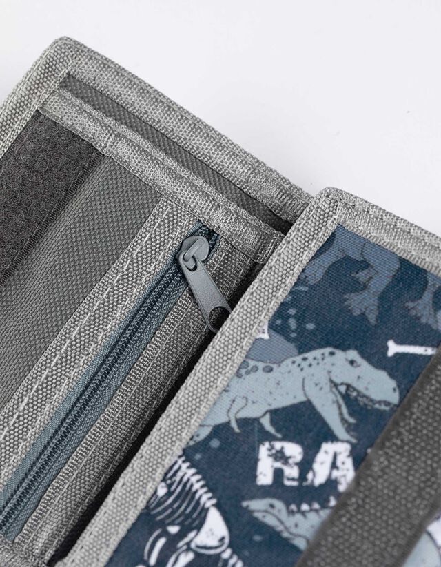 Pénztárca - Cipzáros érmetartó rekesz - fekete