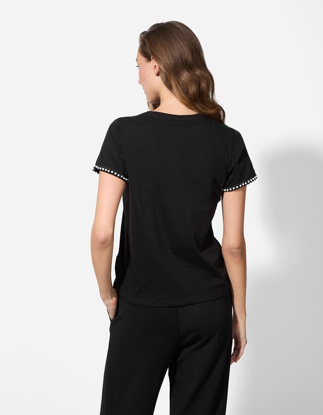 Póló - Gyöngyökkel díszítve - vilagos zold