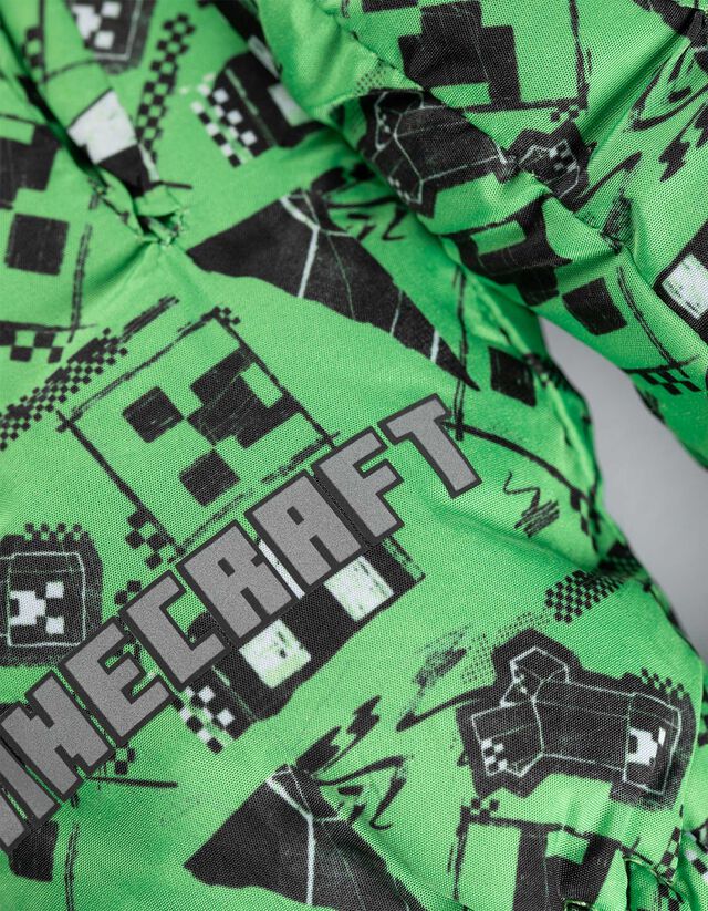 Síkesztyű - Minecraft - zöld