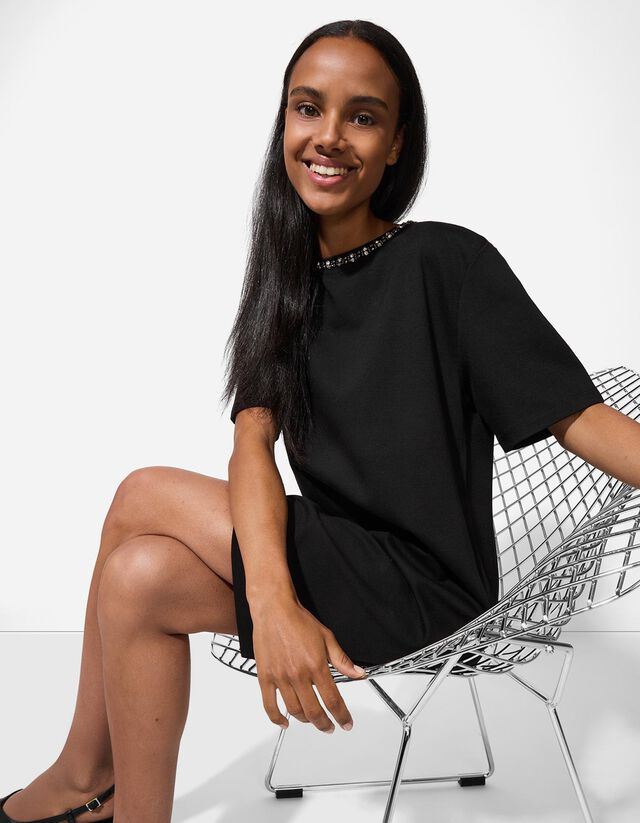 Ruha - Strasszokkal - fekete