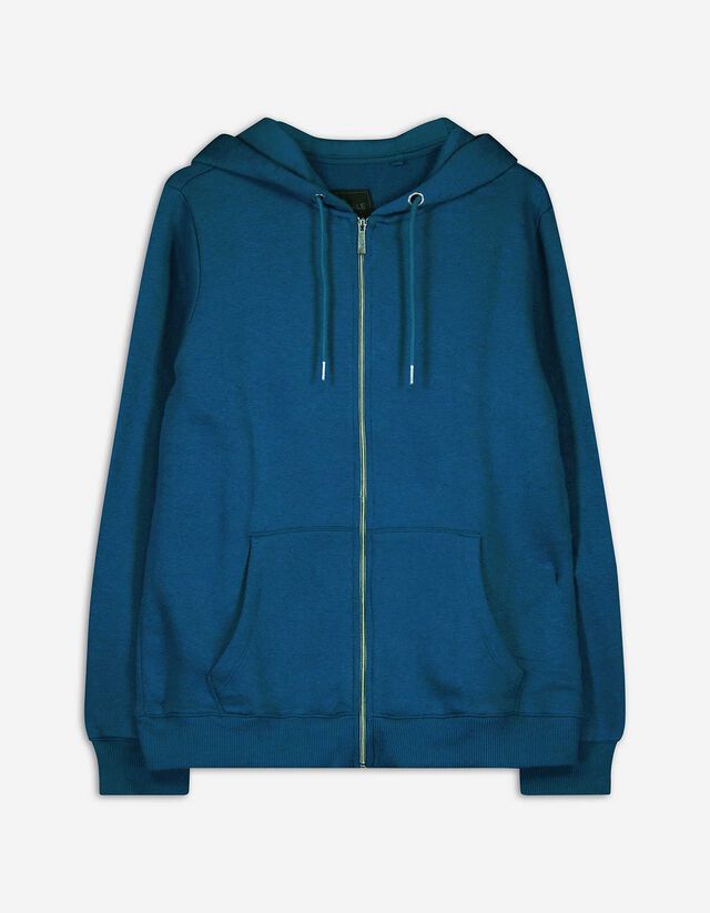 Cipzáros melegítőfelső - Zsinóros kapucni - sotetkek